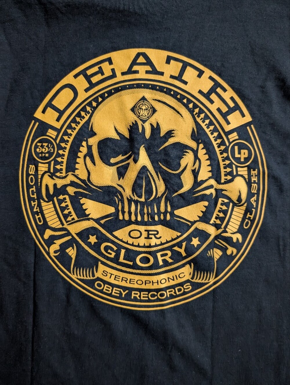 Obey Death Or Glory Long Sleeve Pocket Tee M